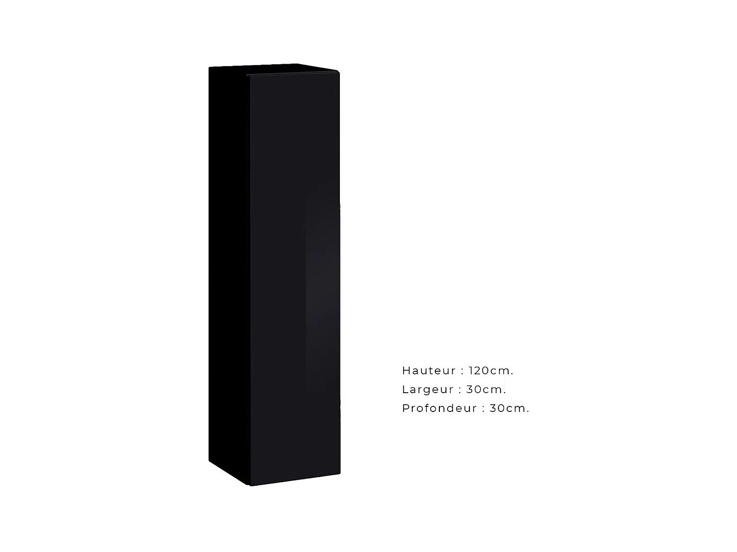 Set di mobili da soggiorno design collezione SWITCH III. Colori nero lucido e quercia Wotan.