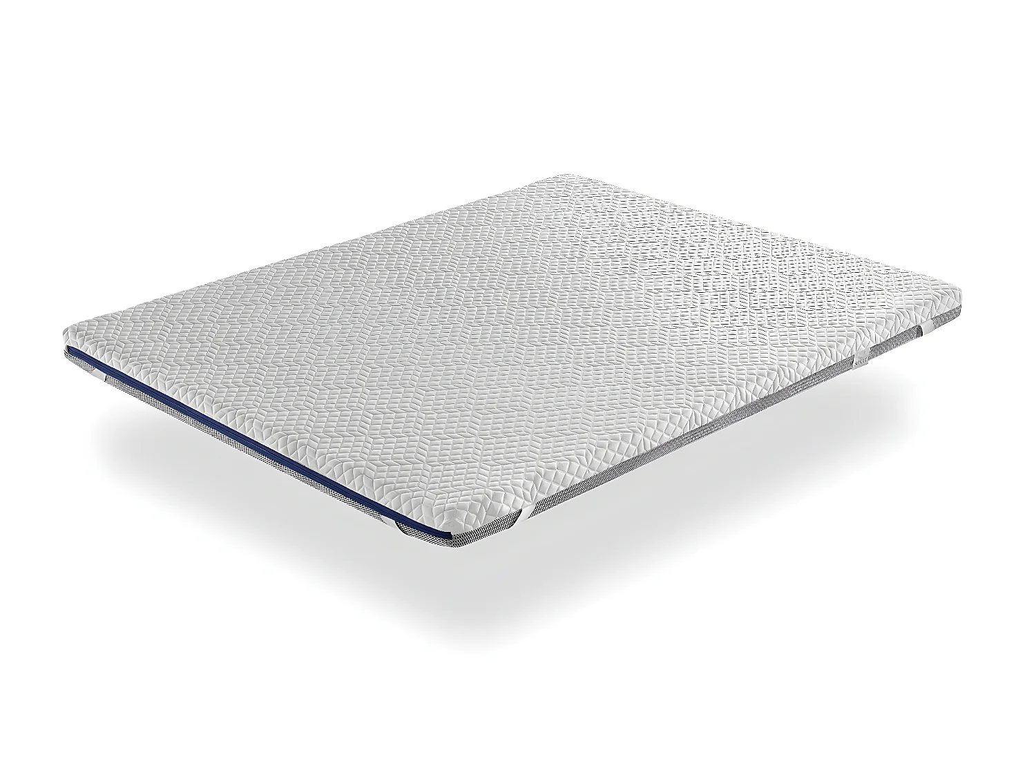 SHAULA Sur Matelas Mousse a memoire de forme 100X200 JENO, Epaisseur 8 CM, Dehoussable, adaptable.