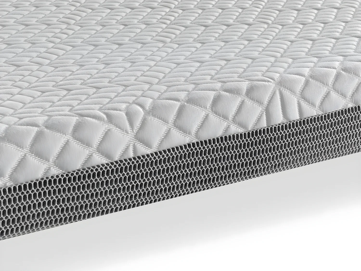 SHAULA Sur Matelas Mousse a memoire de forme 150X180 JENO, Epaisseur 8 CM, Dehoussable, adaptable.