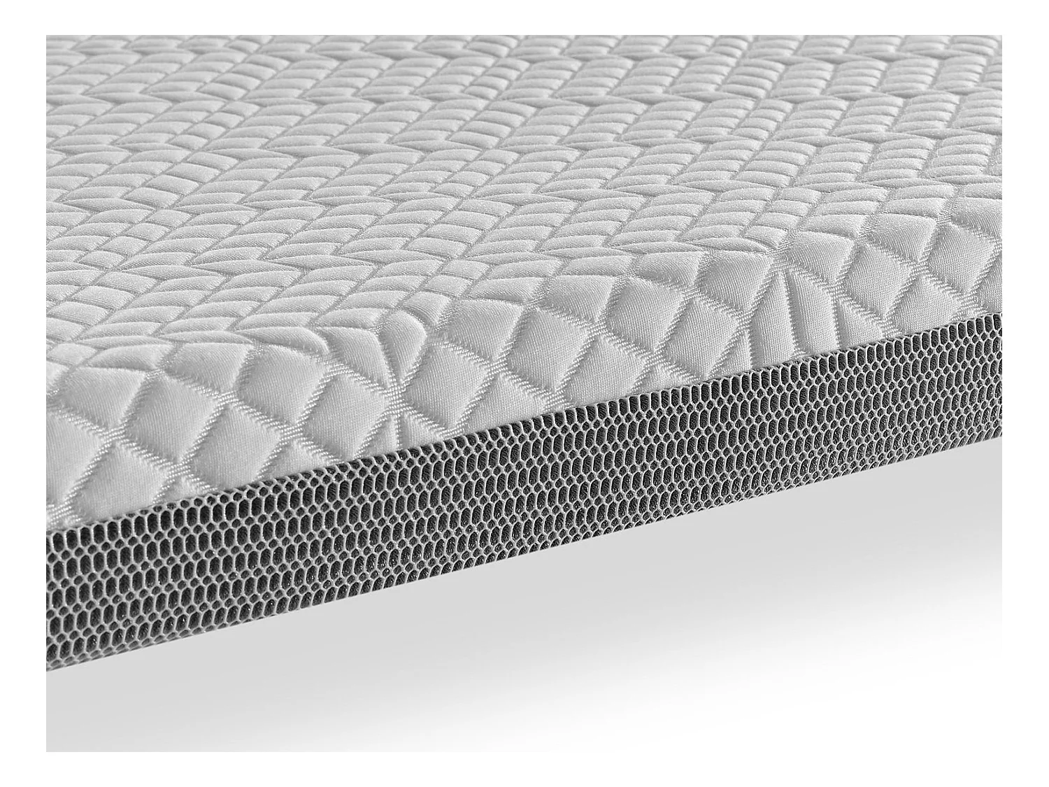 SHAULA Sur Matelas Mousse a memoire de forme 200X200 JENO, Epaisseur 8 CM, Dehoussable, adaptable.