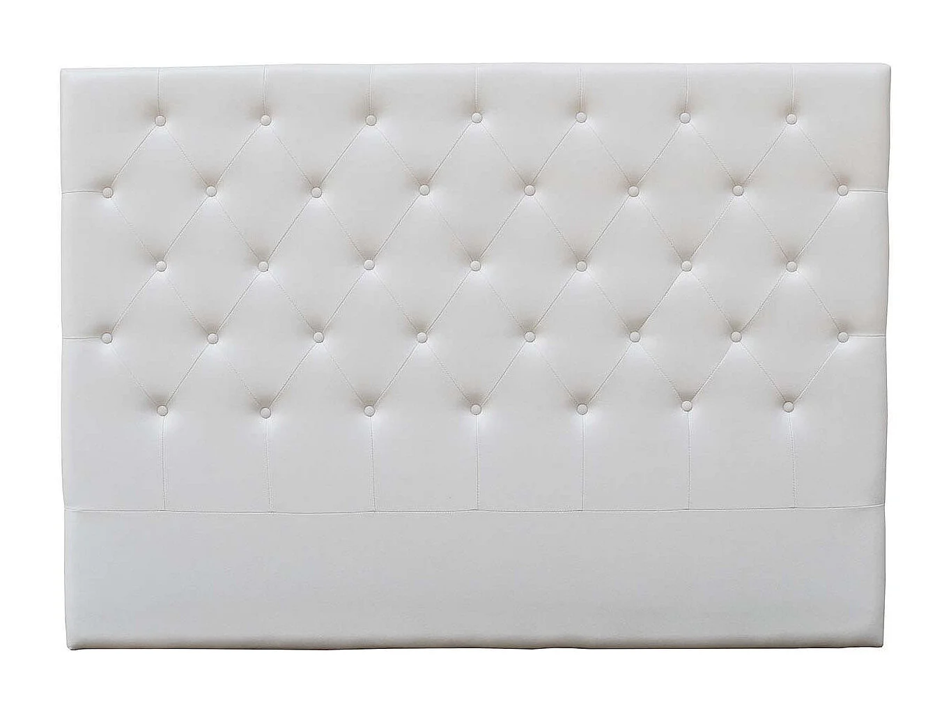 Tête de lit capitonnée "Déco" - 169 cm - Blanc - En PVC