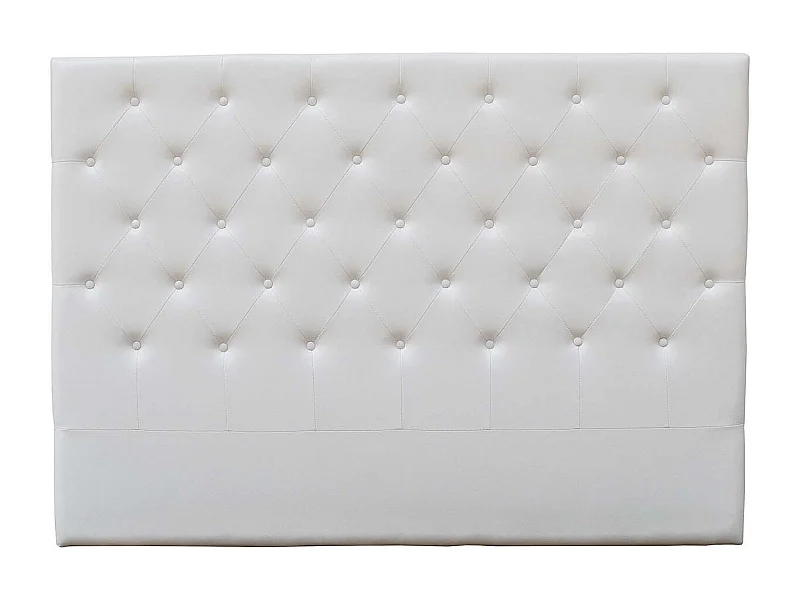 Gepolstertes Kopfteil "Deco"  - 169 cm - Weiß - Aus PVC