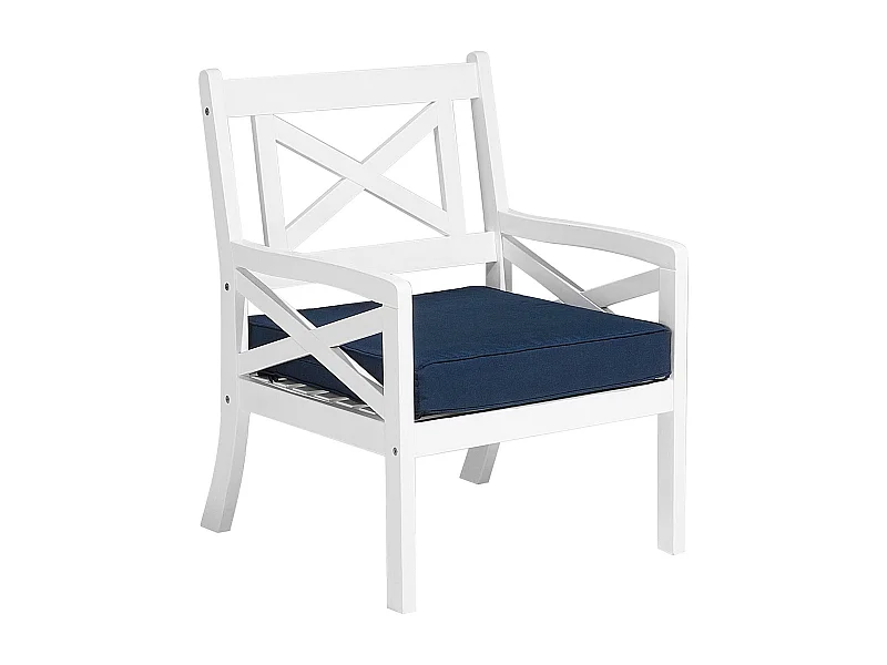 Chaise de jardin BALTIC Acacia Bleu marine
