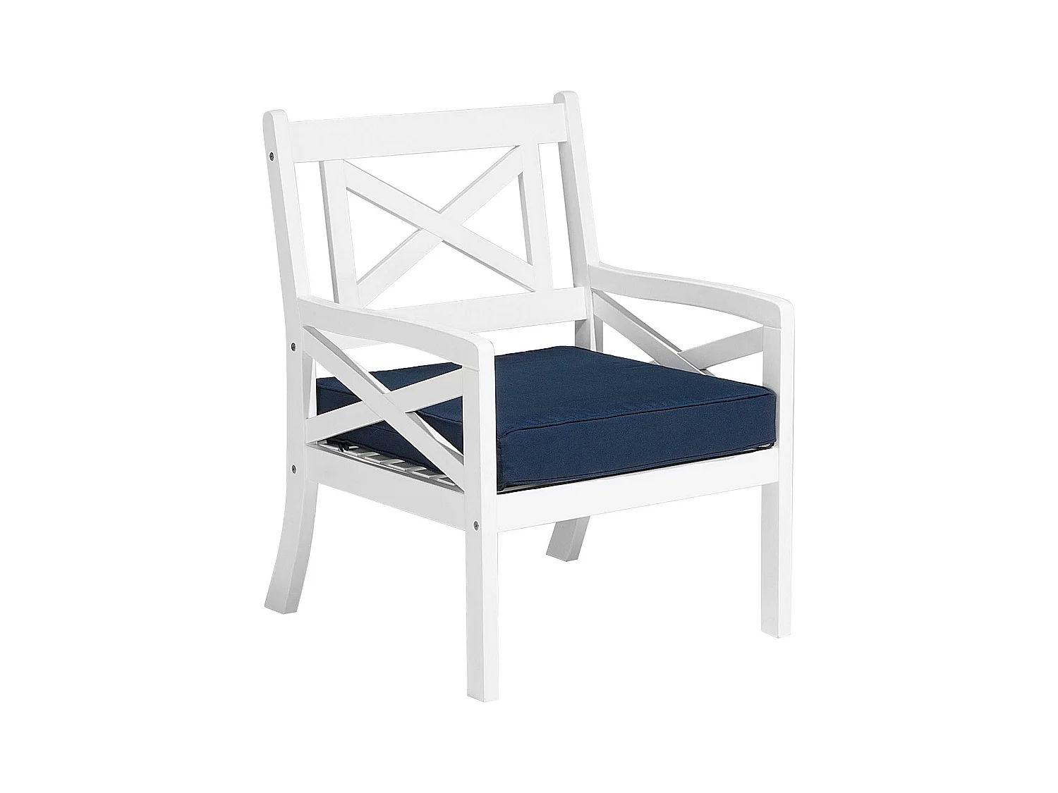 Chaise de jardin BALTIC Acacia Bleu marine