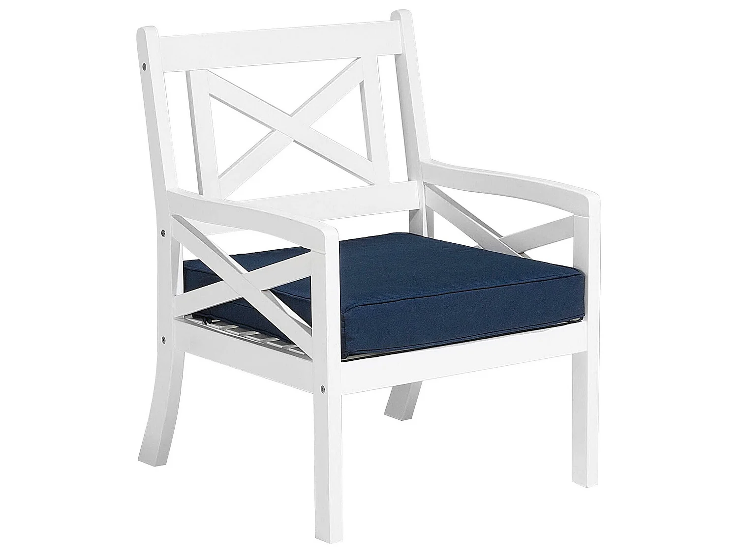 Chaise de jardin BALTIC Acacia Bleu marine