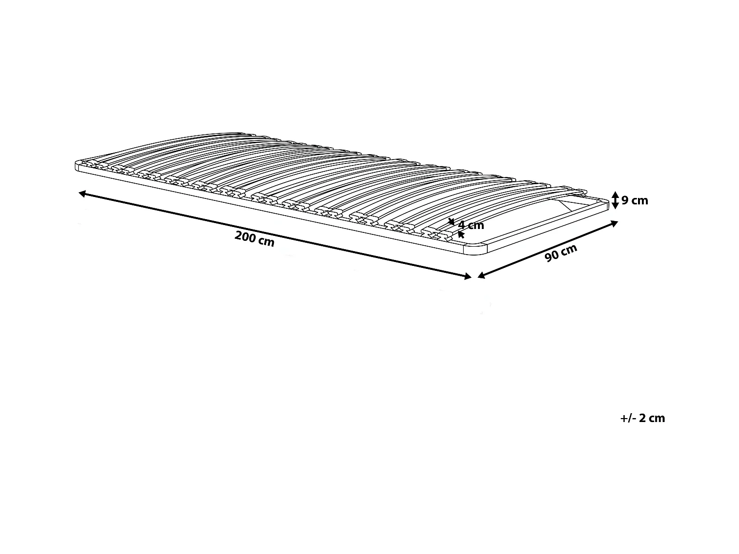 Lattenrost COMBOURG 90 x 200 cm