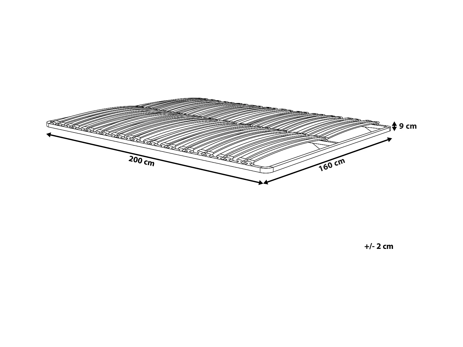 Somier COMBOURG 160 x 200 cm