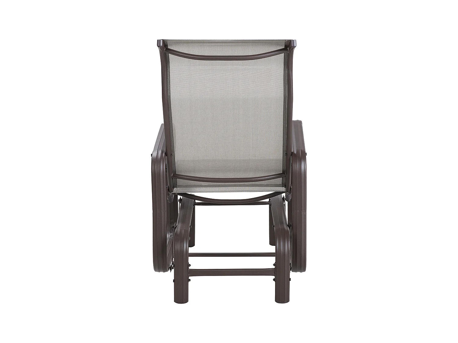 Tuinstoel BORGIO Metaal Bruin/grijs