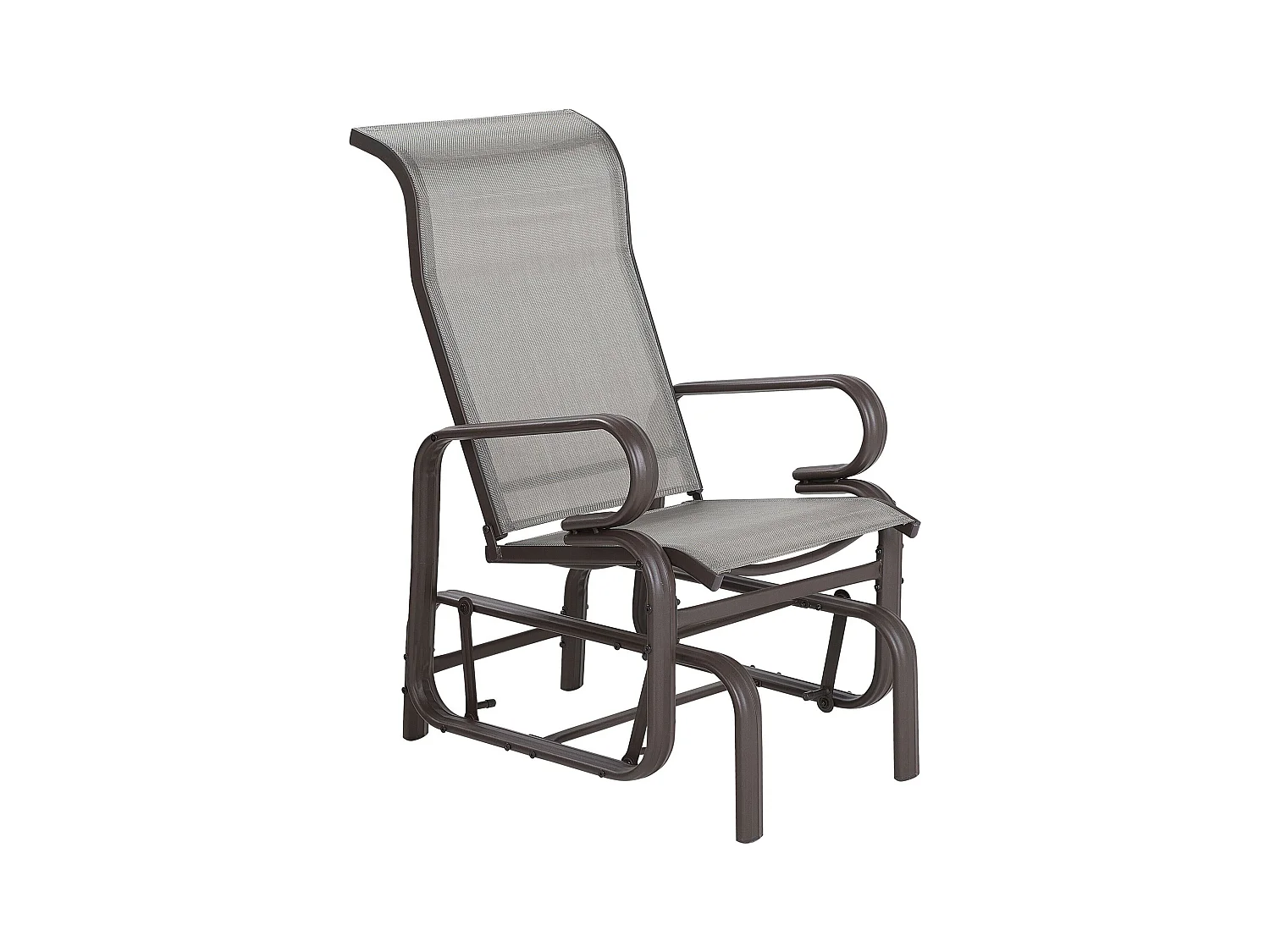 Sedia da giardino BORGIO Metallo Marrone/ Grigio