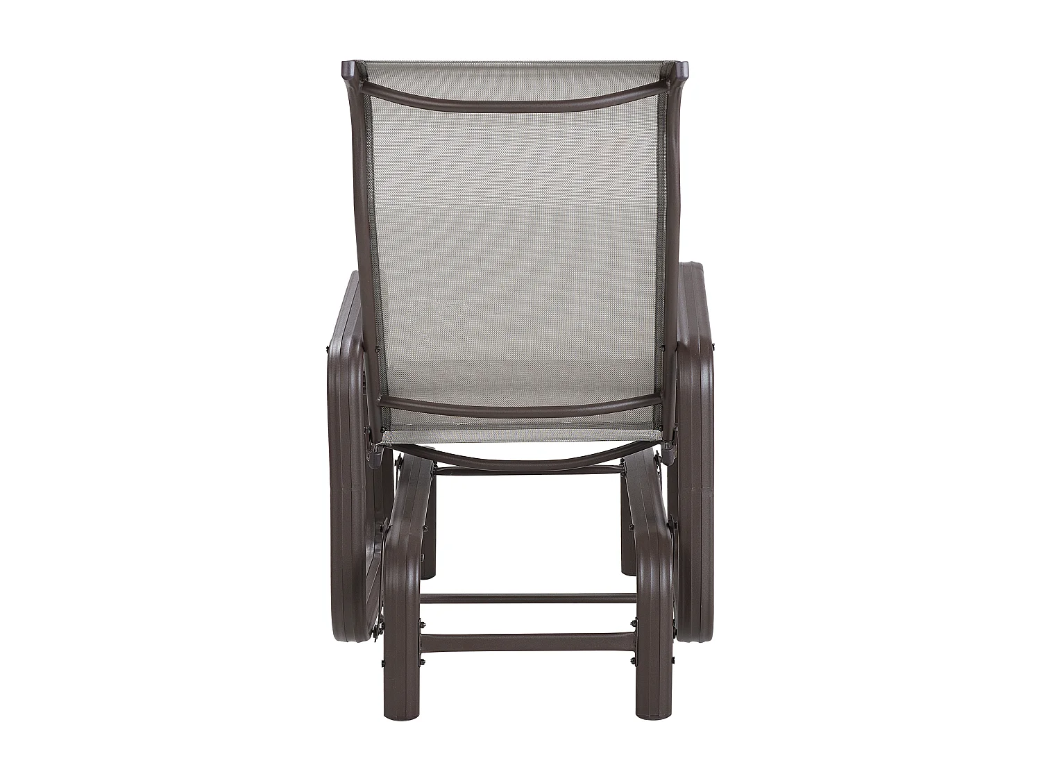 Silla de jardín BORGIO Metal Marrón/Gris