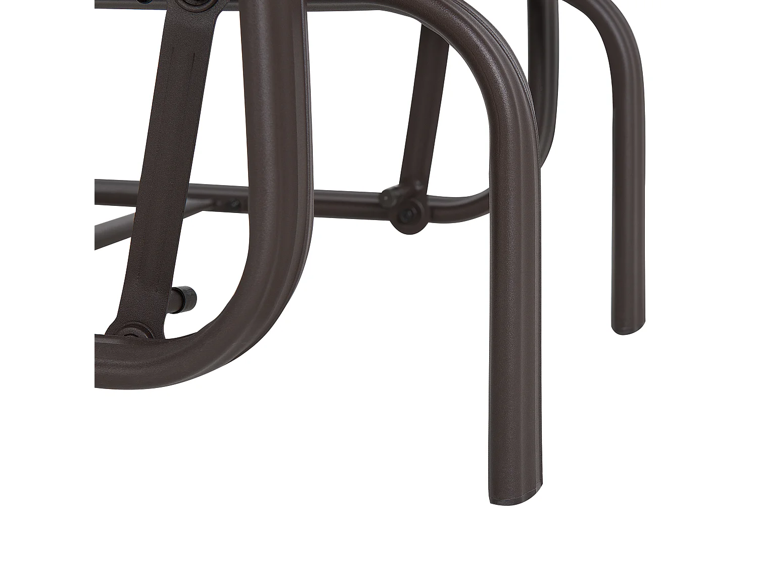 Silla de jardín BORGIO Metal Marrón/Gris