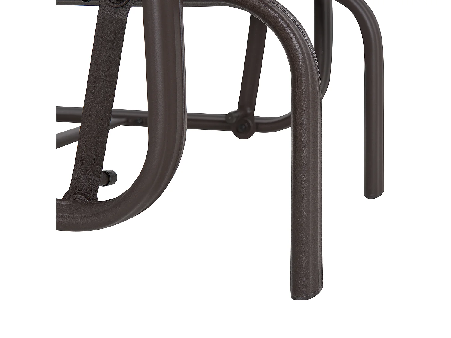 Chaise de jardin BORGIO Métal Marron/gris