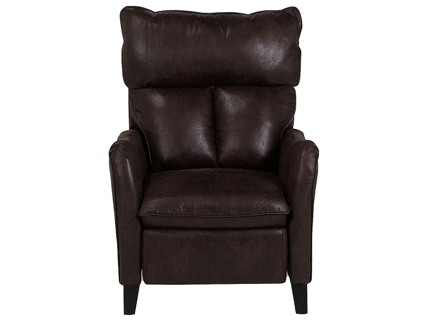Fauteuil ROYSTON Cuir PU Marron foncé