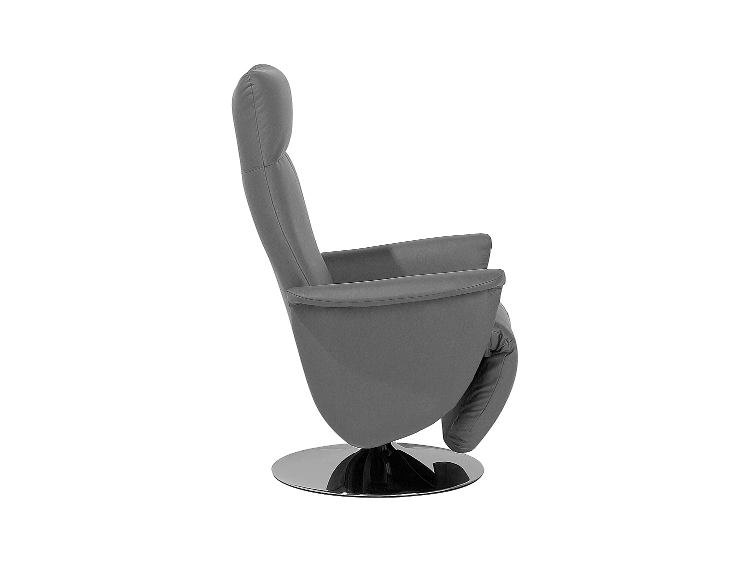 Rozkładany fotel PRIME Ekoskóra Szary