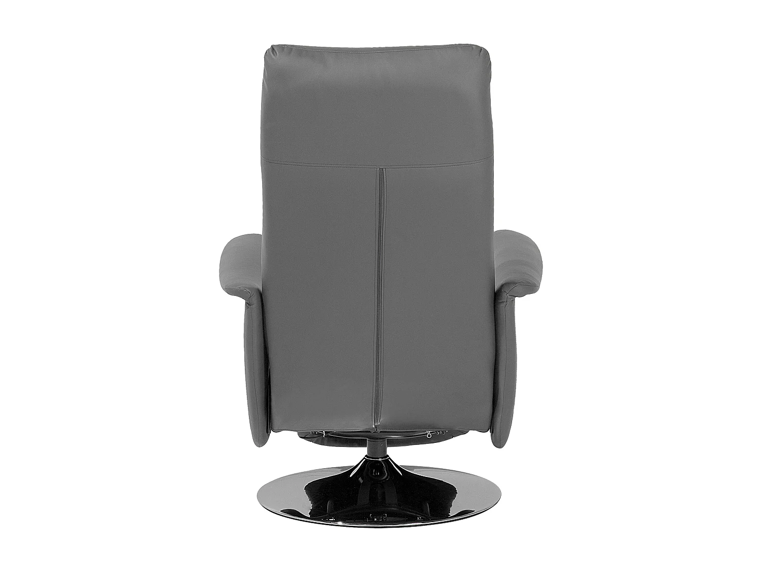 Fauteuil inclinable PRIME Repose-pieds inclus Cuir PU Gris