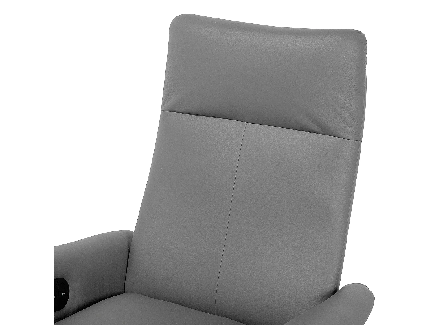 Fauteuil inclinable PRIME Repose-pieds inclus Cuir PU Gris
