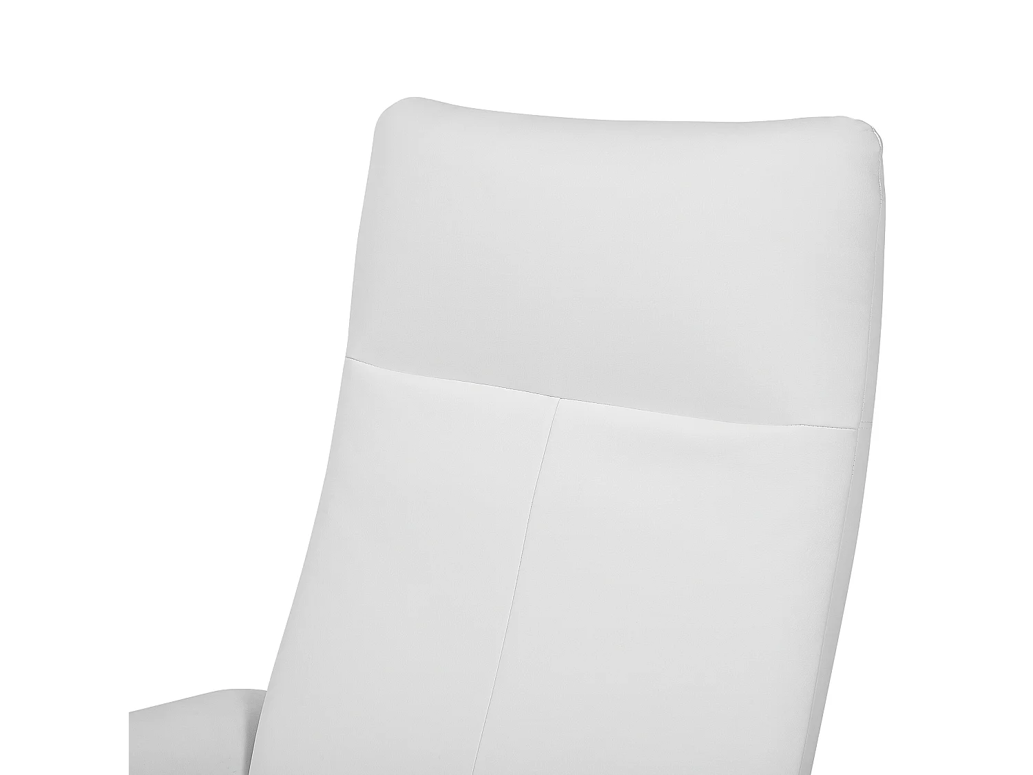 Fauteuil inclinable PRIME Repose-pieds inclus Cuir PU Blanc