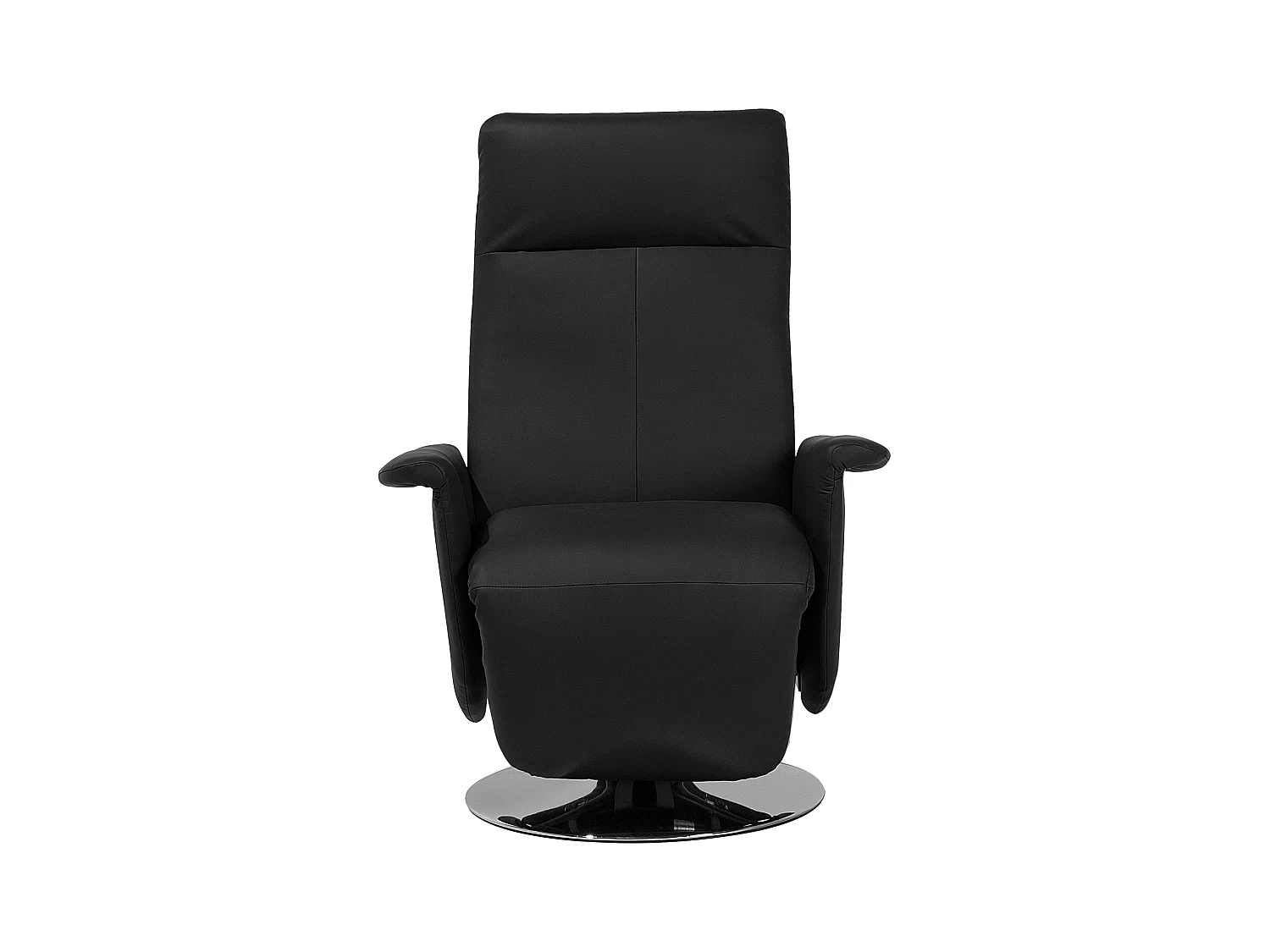 Fauteuil inclinable PRIME Repose-pieds inclus Cuir PU Noir