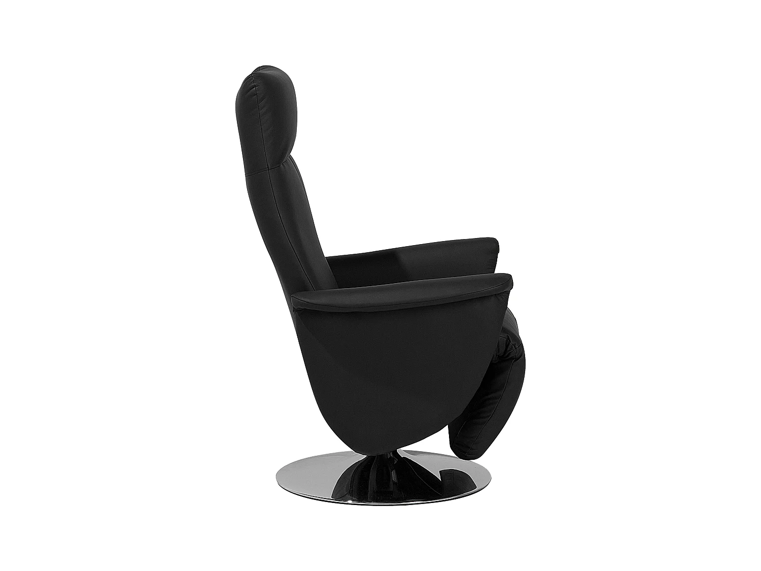 Fauteuil inclinable PRIME Repose-pieds inclus Cuir PU Noir