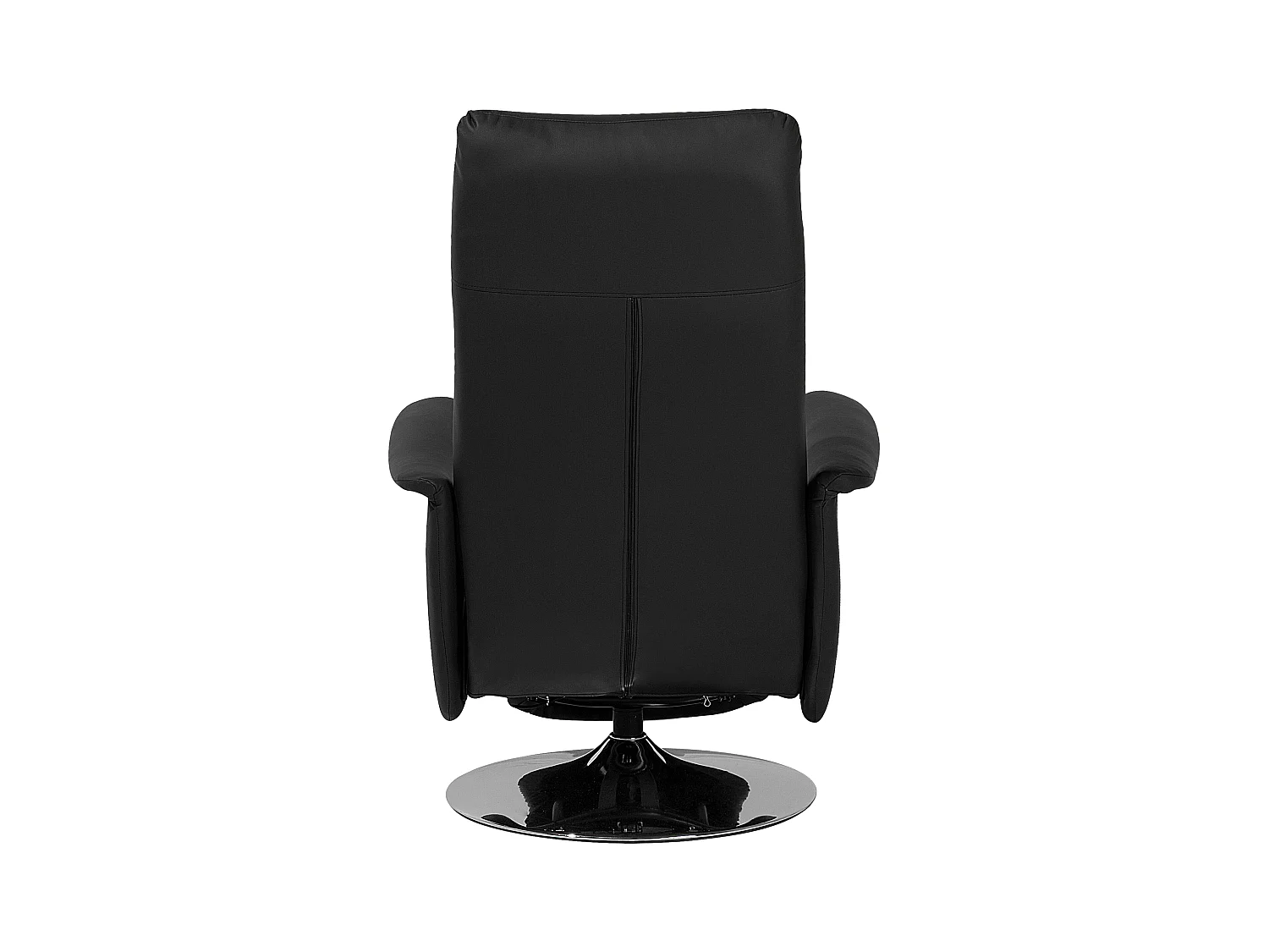 Fauteuil inclinable PRIME Repose-pieds inclus Cuir PU Noir