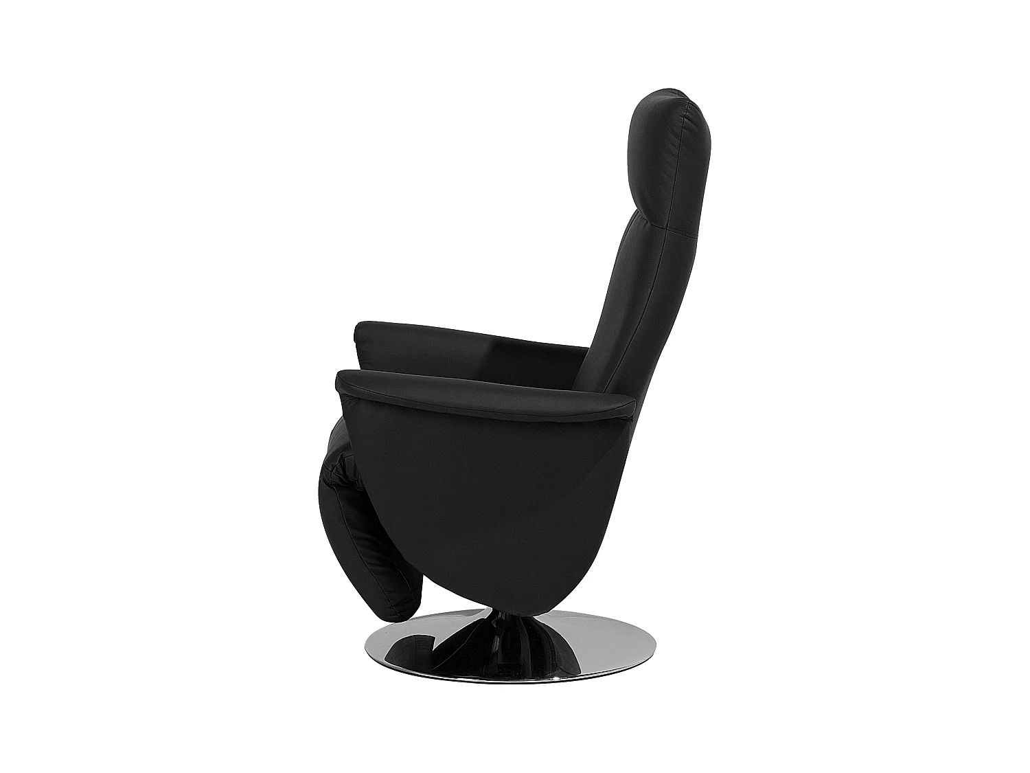 Fauteuil inclinable PRIME Repose-pieds inclus Cuir PU Noir