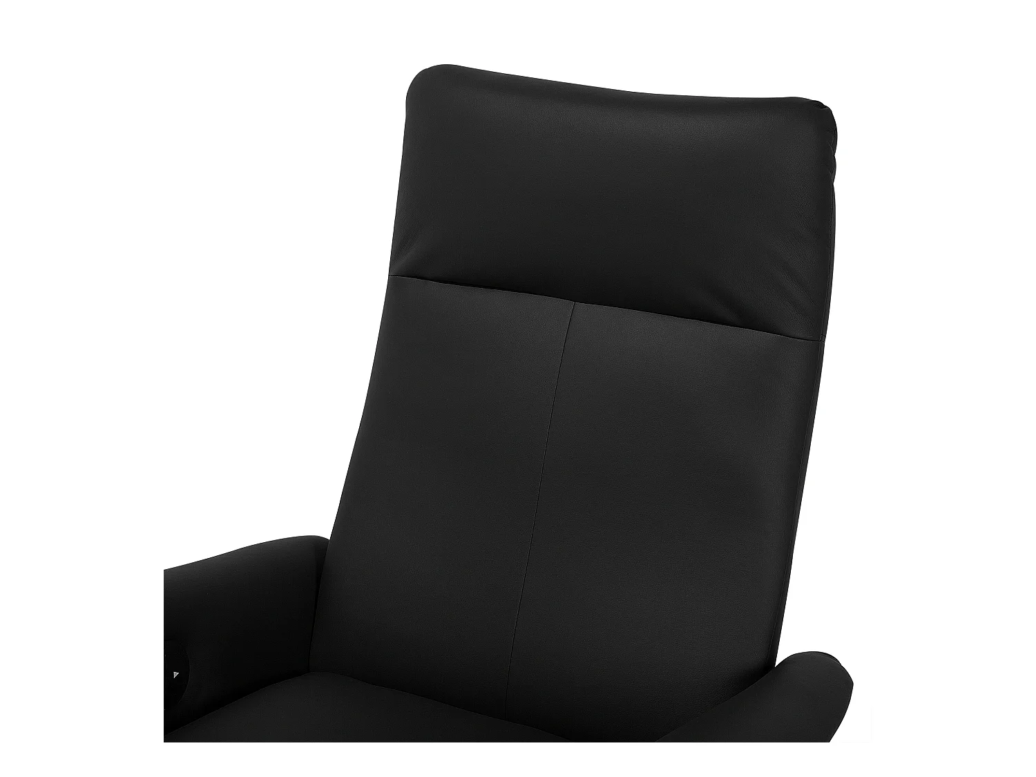 Fauteuil inclinable PRIME Repose-pieds inclus Cuir PU Noir