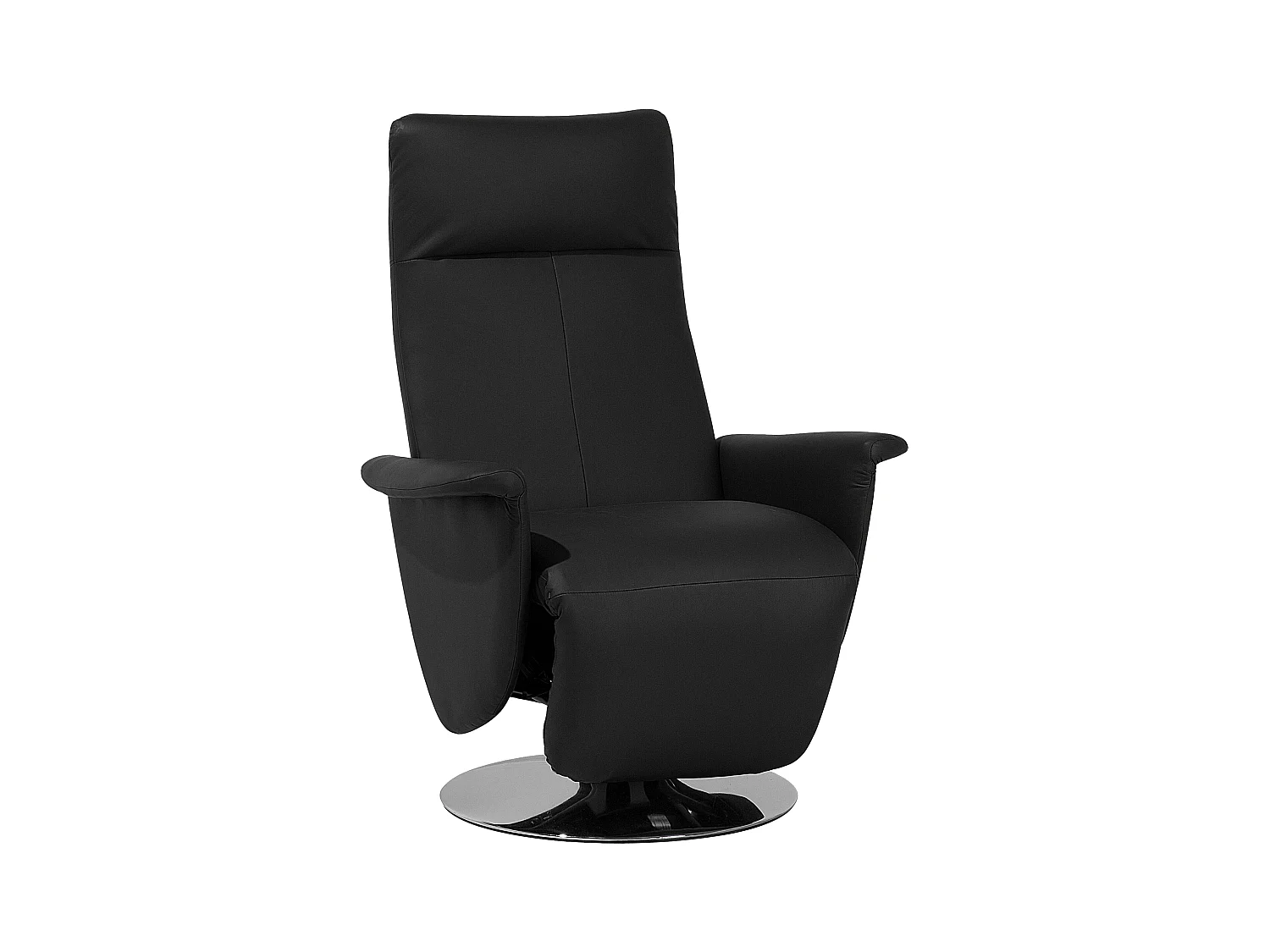Fauteuil inclinable PRIME Repose-pieds inclus Cuir PU Noir