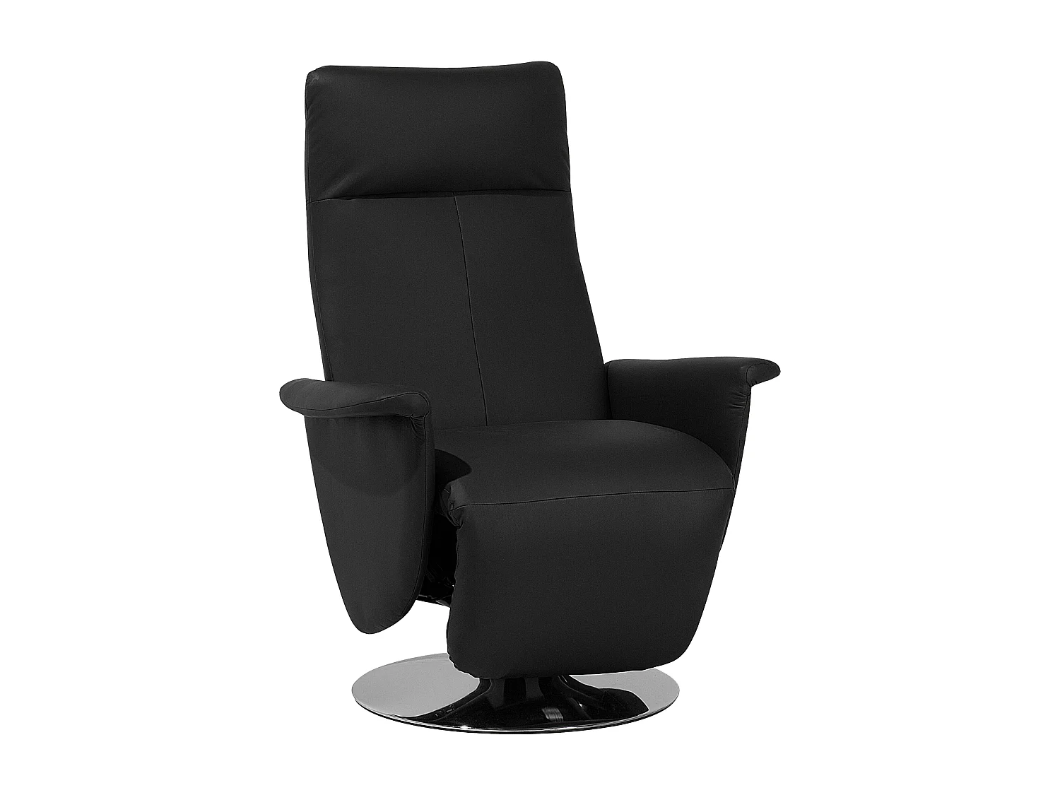 Fauteuil inclinable PRIME Repose-pieds inclus Cuir PU Noir