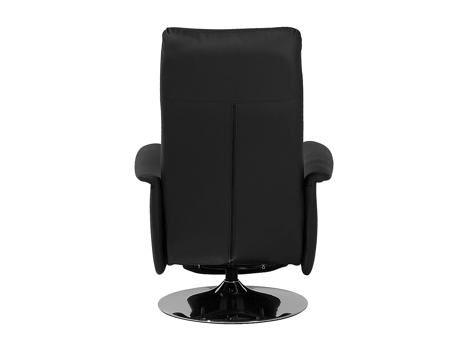 Fauteuil inclinable PRIME Repose-pieds inclus Cuir PU Noir