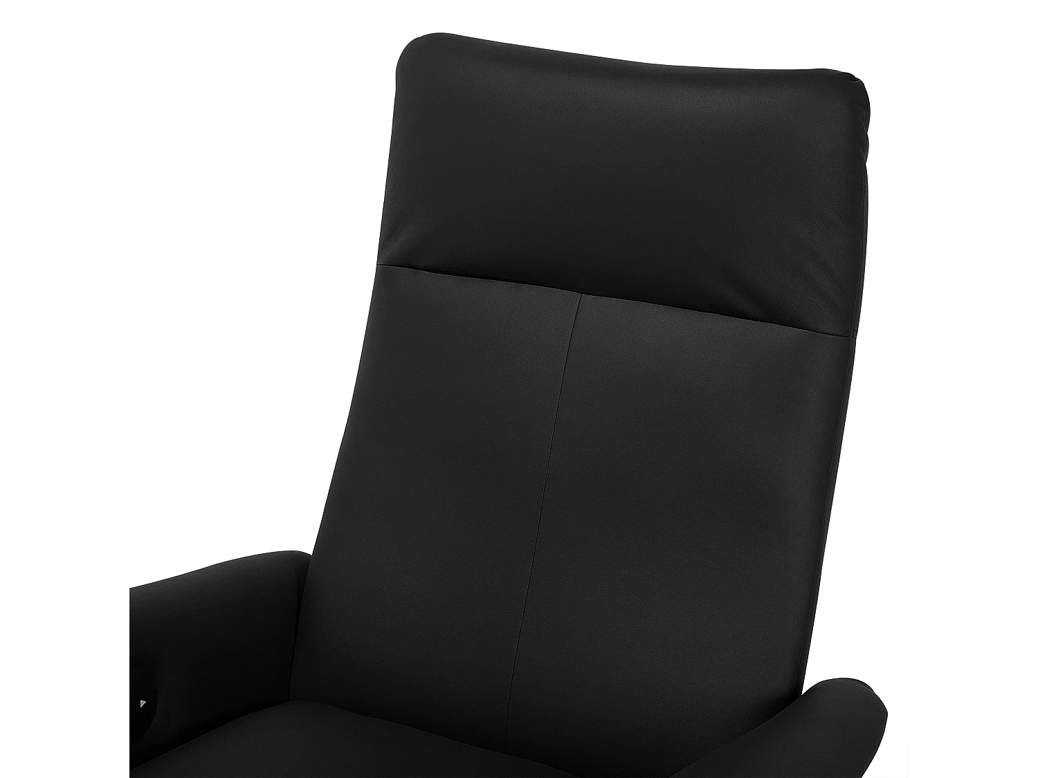 Fauteuil inclinable PRIME Repose-pieds inclus Cuir PU Noir