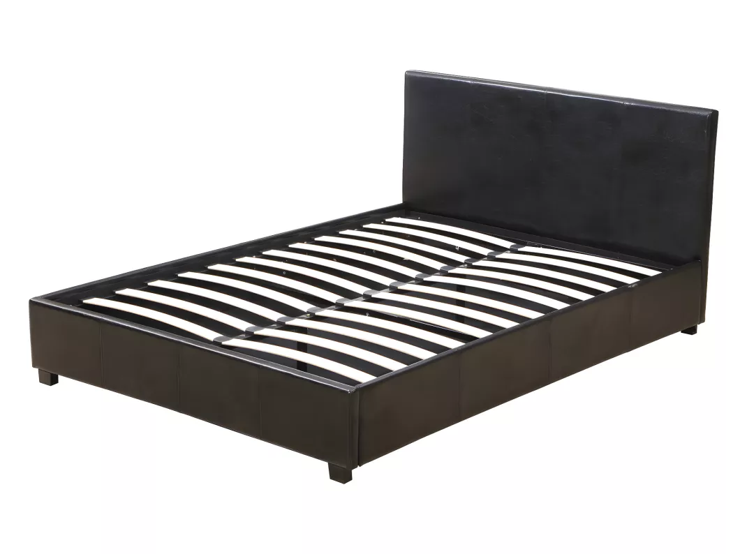 Kauf Unique Doppelbett "Carla" mit Stauraum - 160 x 200 cm - Schwarz