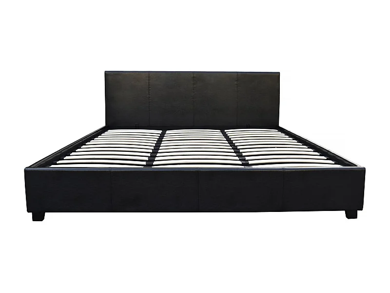 Letto con contenitore "Carla"- Nero - 160 x 200 cm