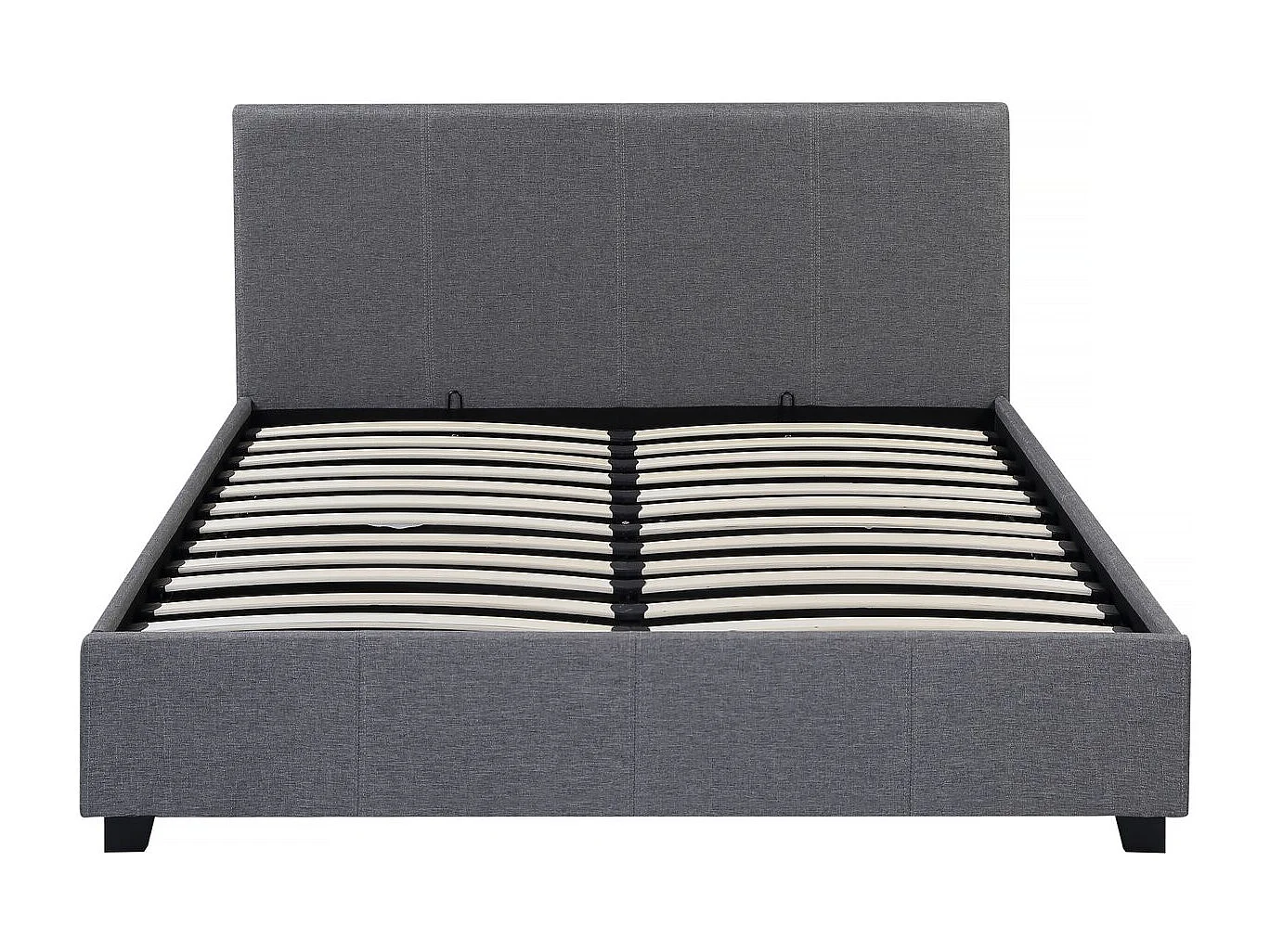 Lit double avec coffre "Carla" - 160 x 200 - Gris