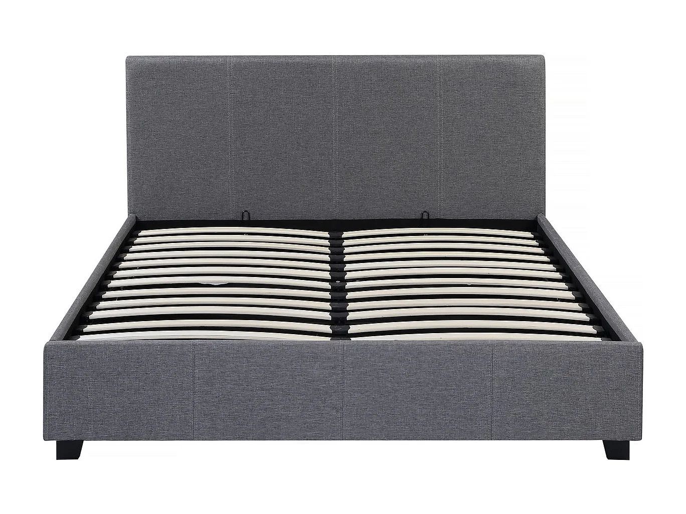 Lit double avec coffre "Carla" - 180 x 200 - Gris