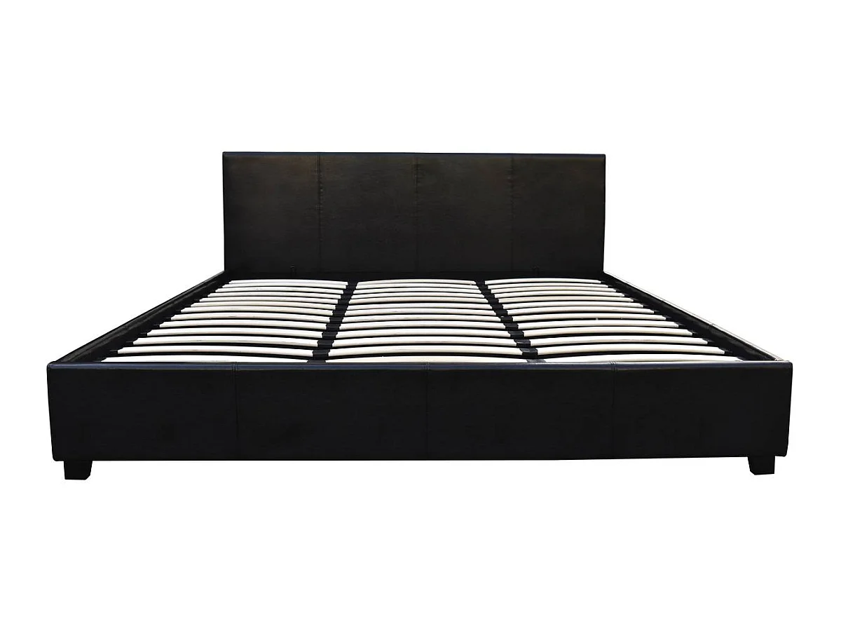 Lit double avec coffre "Carla" - 180 x 200 - Noir