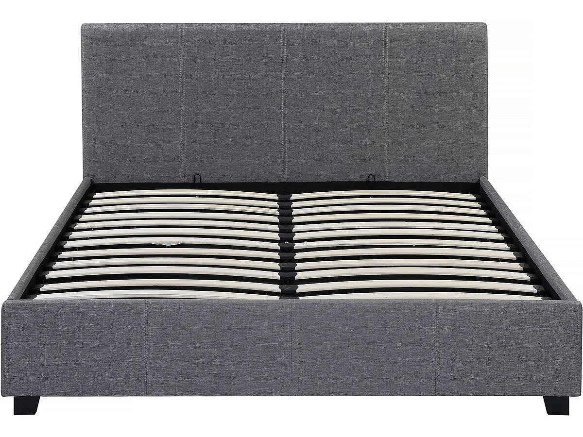 Cama en PVC "Carla" - 140 x 190 cm - Negro