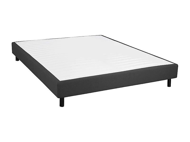 TAPIKIT - Sommier Tapissier Démontable 160x200cm 2x20 Lattes Anthracite