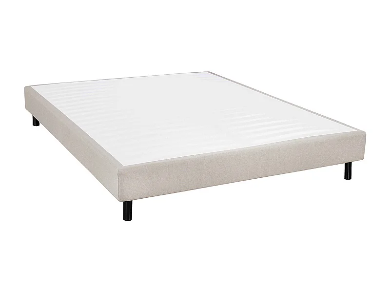 TAPIKIT - Sommier Tapissier Démontable 160x200cm 2x20 Lattes Gris Lin