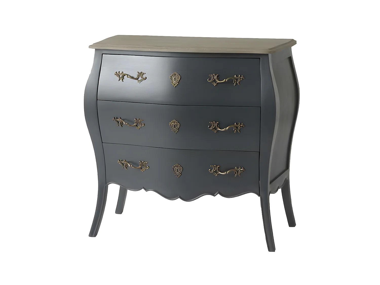 Commode 3 tiroirs Murano céleste