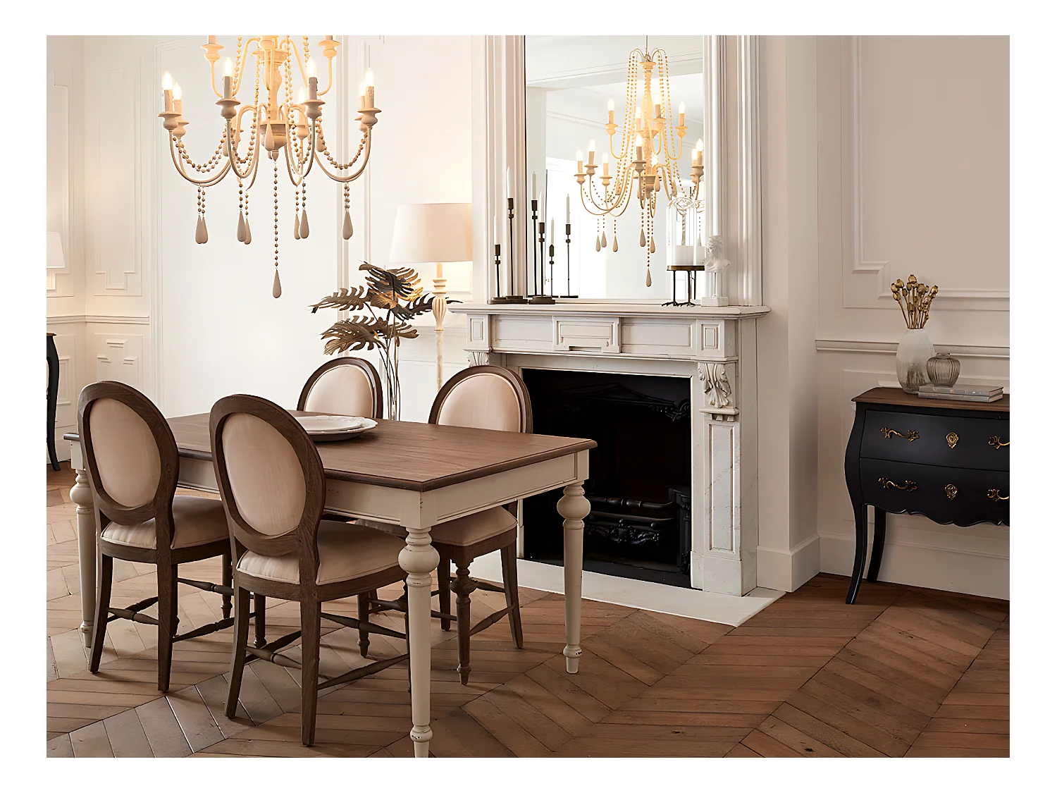 Commode 3 tiroirs Murano céleste