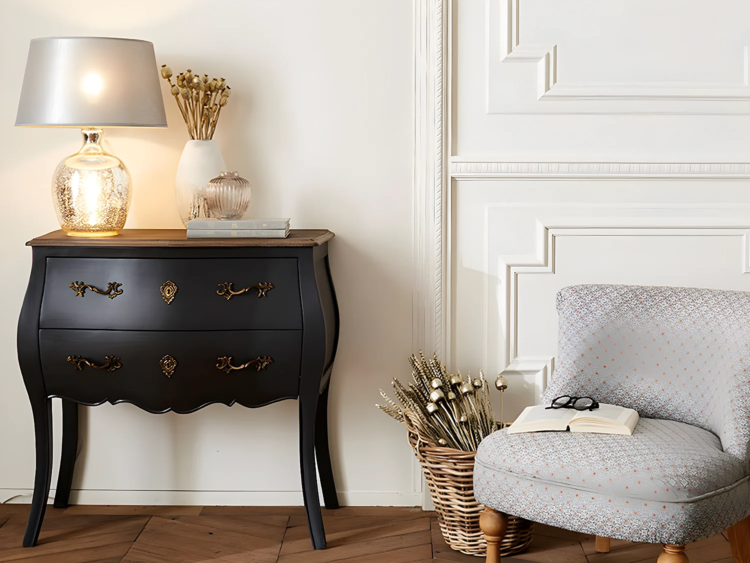 Commode 3 tiroirs Murano céleste