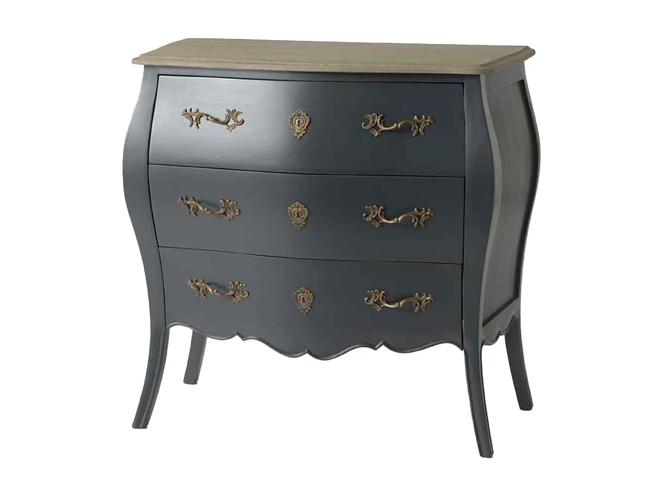 Commode 3 tiroirs Murano céleste