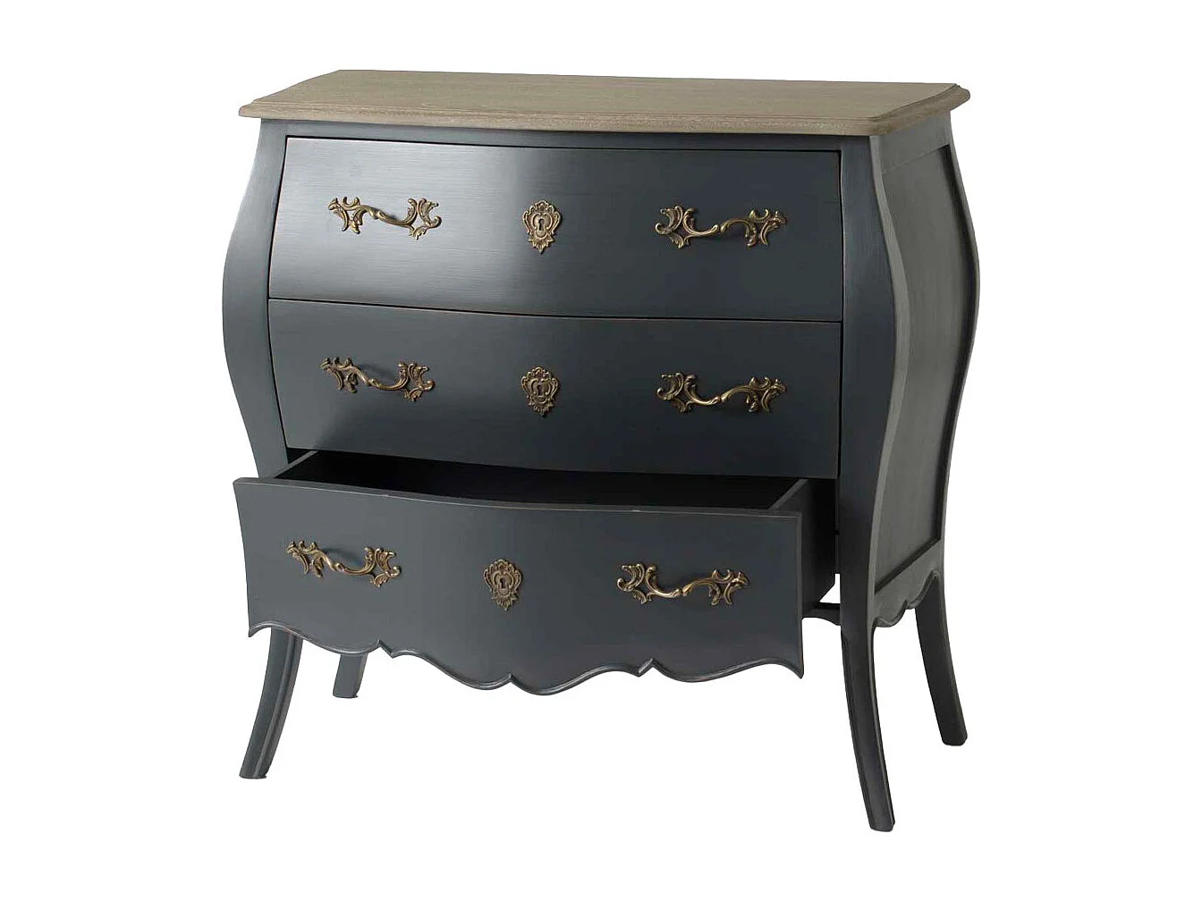Commode 3 tiroirs Murano céleste