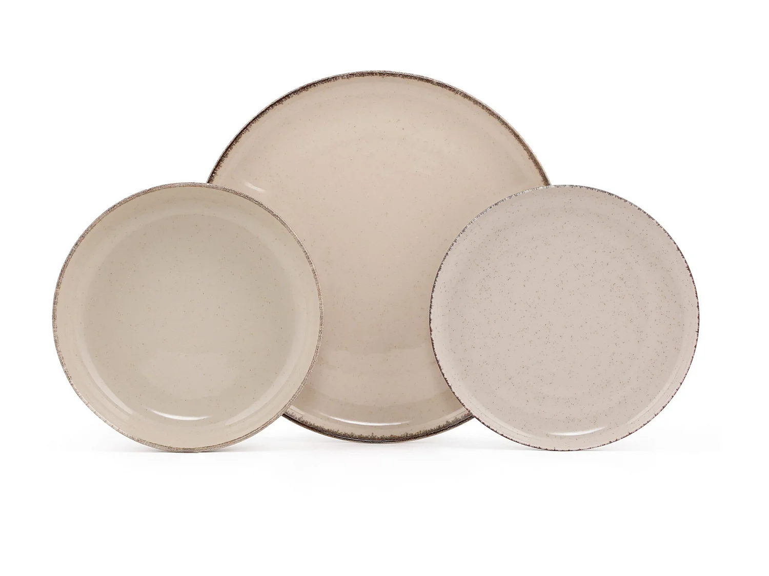 Servise i porselen 18 deler beige SANCHA