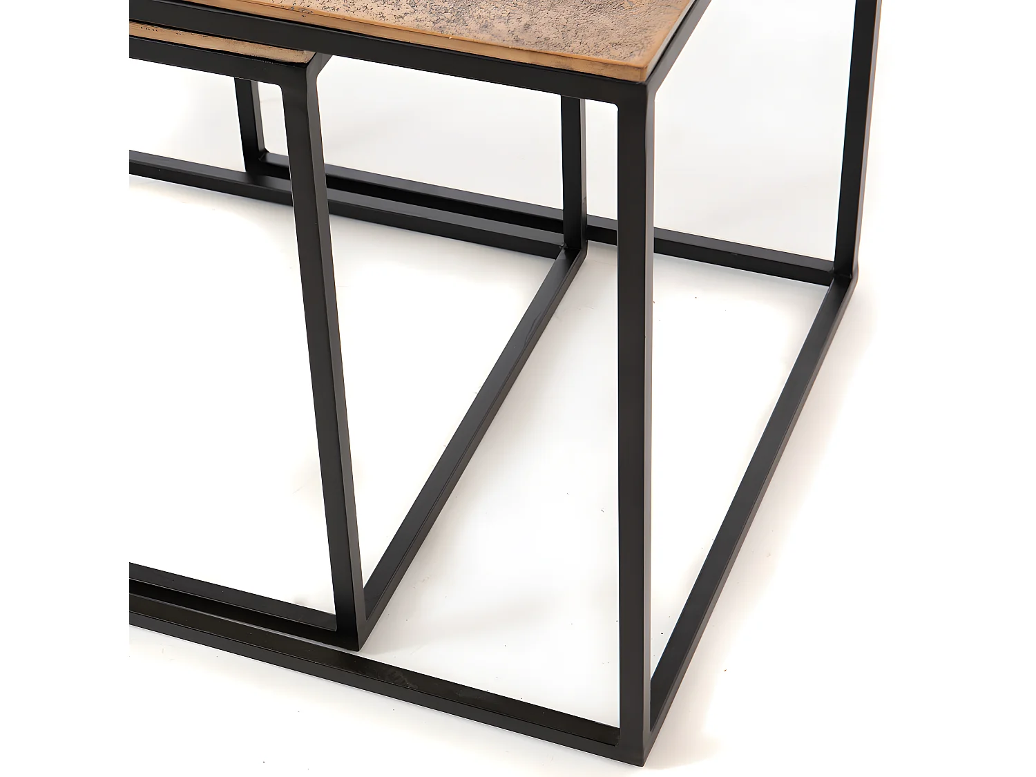 Set de 3 tables basses Prato or