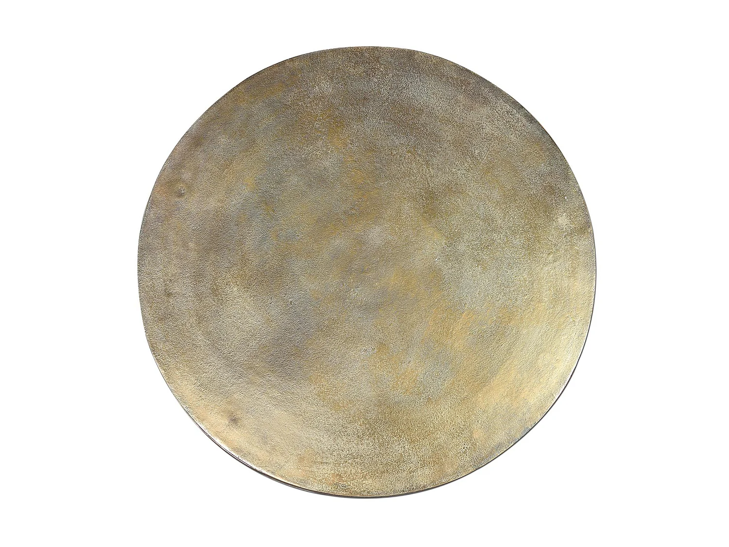 Grandes tables basses en bronze (76 cm), petites tables basses en bronze (66 cm), style industriel - 46 x 76 x 76 cm