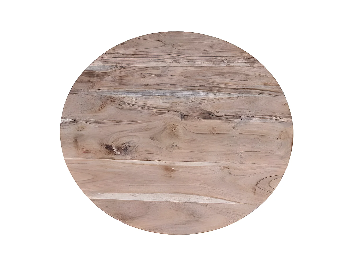 Lot de 2 tables basses en manguier massif et métal