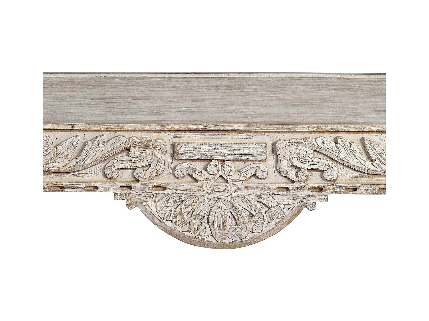 Table basse en bois de manguier sculptée