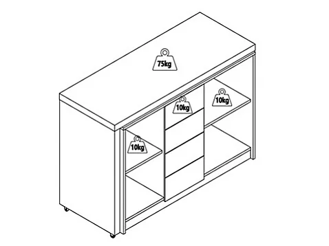 Uttrekkbart skrivebord med 360° roterende plate i MDF natur og svart PAVELO