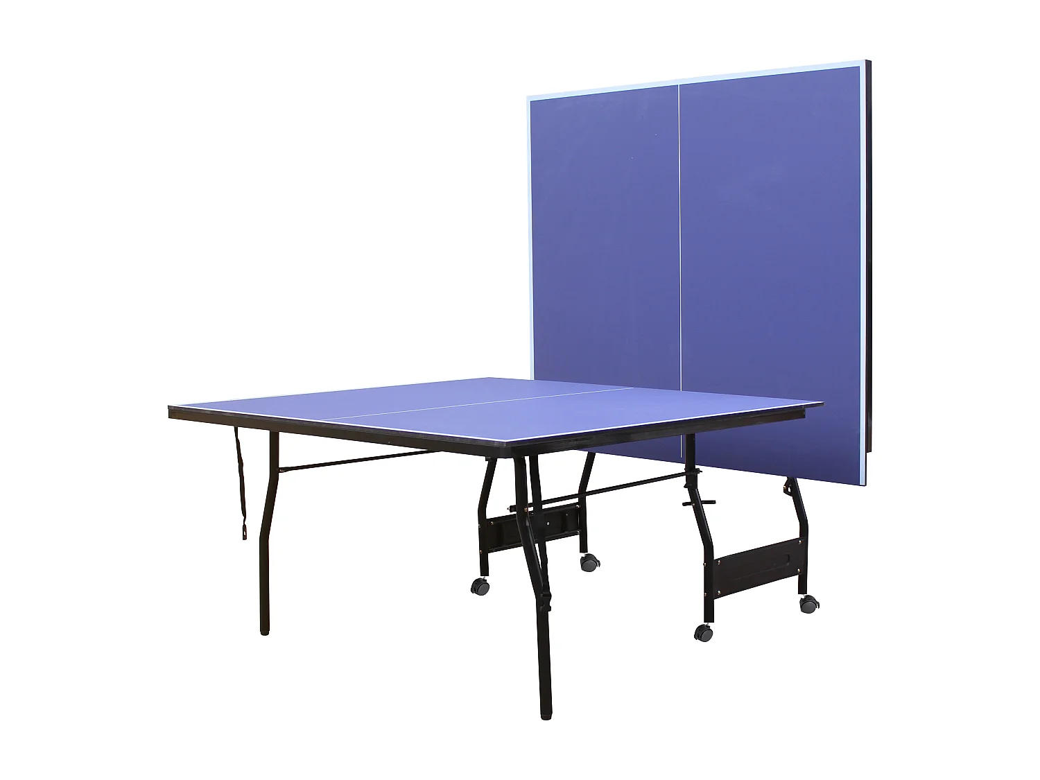 Mesa de pingue-pongue dobrável com rodas para interior com acessórios C274 x L152,5 x A76 cm - GARRY